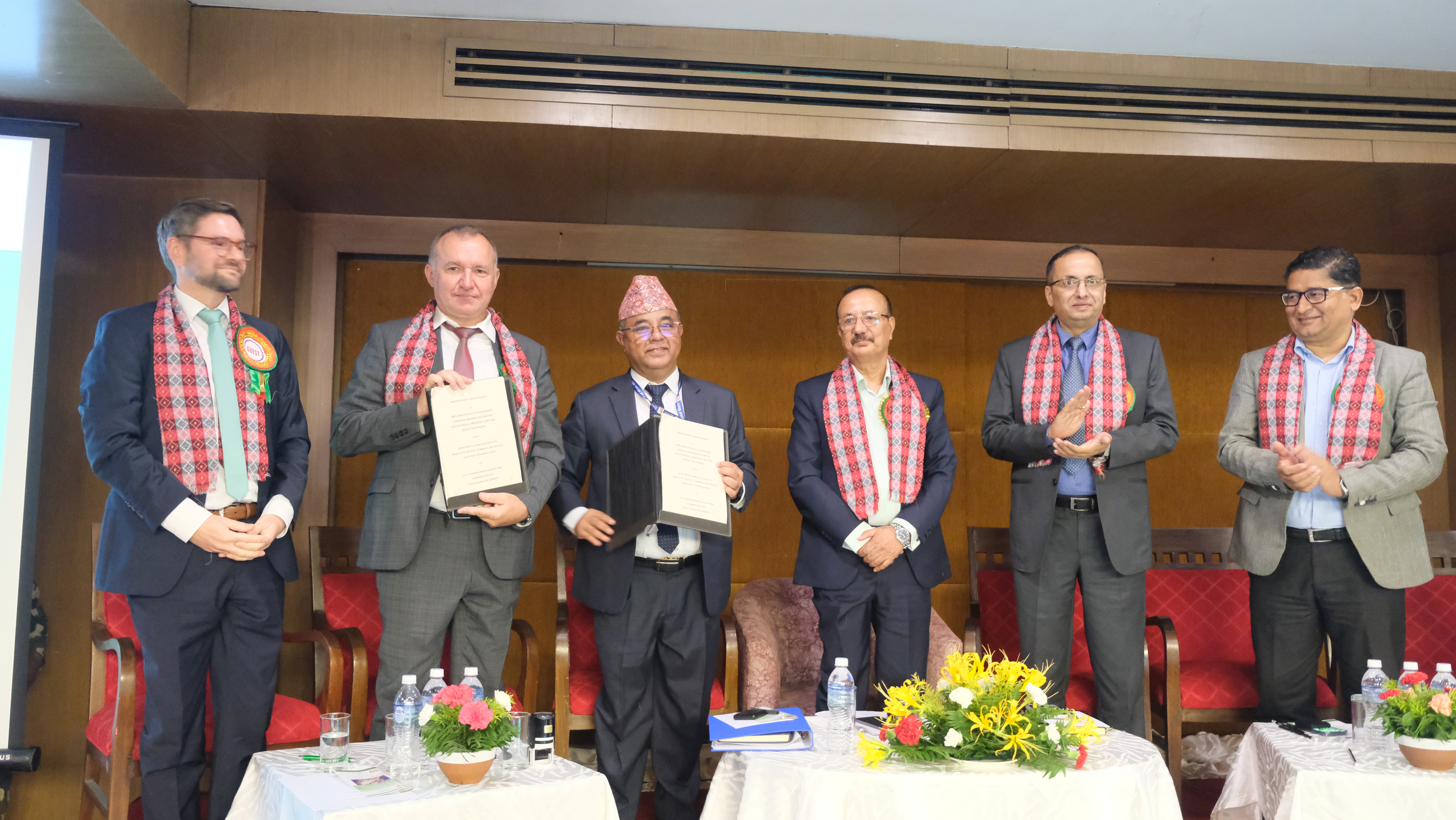 Album for MOU between DMG, Nepal and  G.E.O.S. Ingenieurgesellschaft MBH, Germany